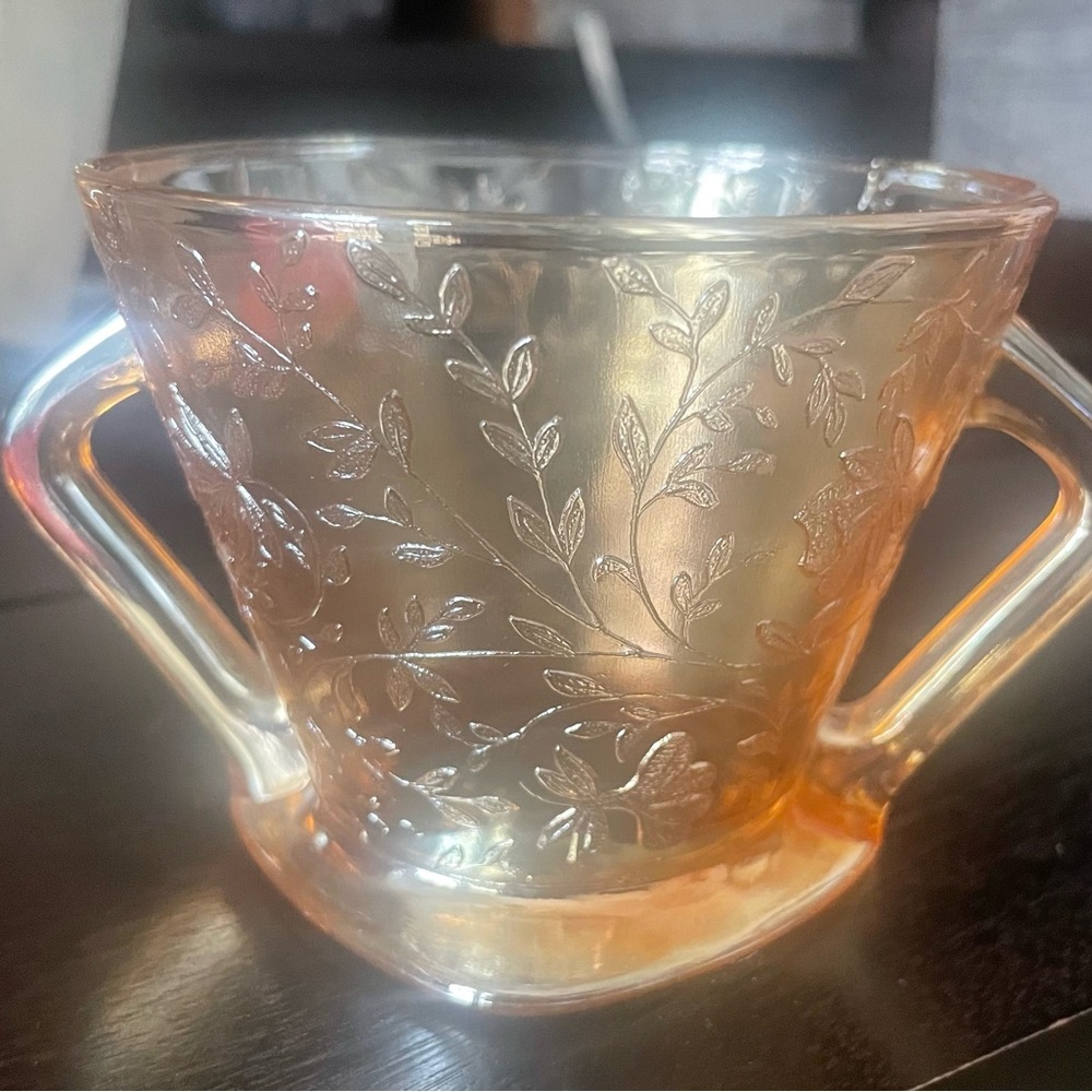 Jeanette Iridescent Sugar Bowl